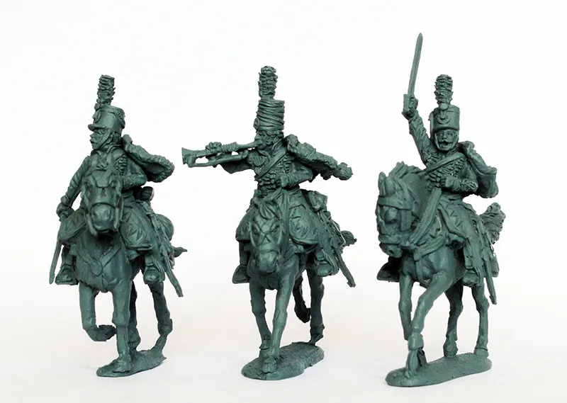 Perry Napoleonic EP30 Hussards figurines commandement shako galop