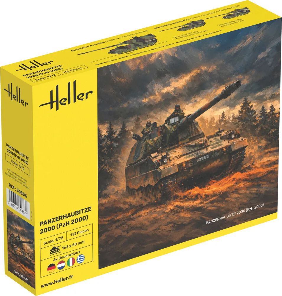 Heller Historical Collection Panzerhaubitze 2000 maquette char 1/72