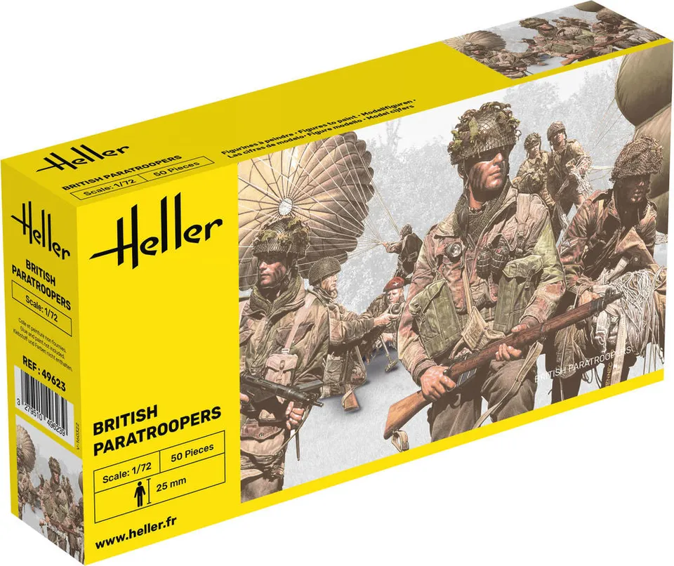 Heller Historical Collection British Paratroopers figurines 1/72 WW2