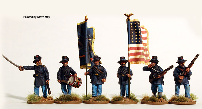 Perry Miniatures Civil War ACW75 Iron Brigade commandement 28mm