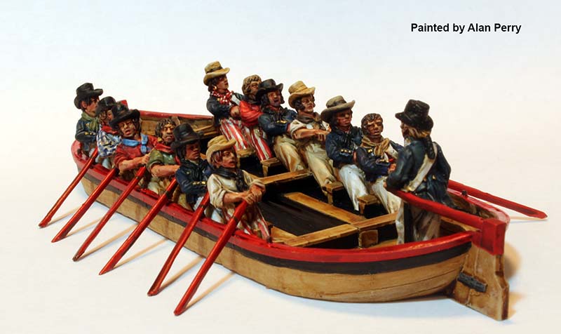 Perry Miniatures BH 122 chaloupe résine marins maquette 28 mm