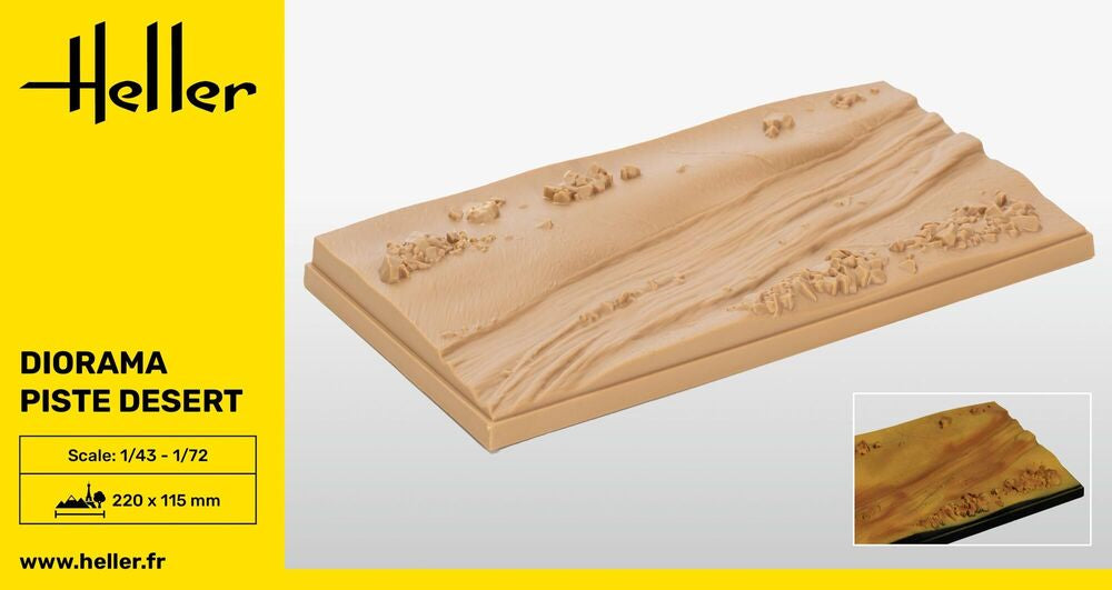 Heller Historical Collection Piste Desert décor diorama 1/43