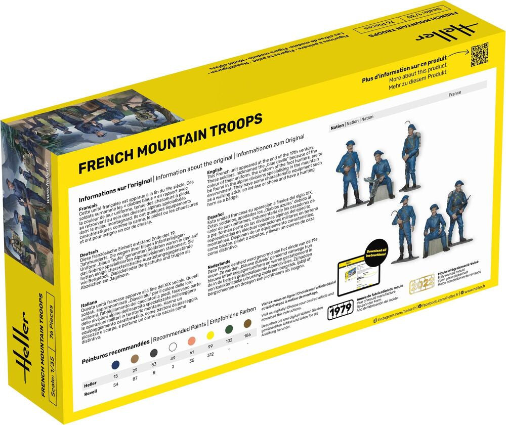 Heller Starter Kit French Mountain Troops Figurines 1/35 Complet