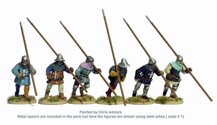 Perry Miniatures Agincourt AO26 piquiers course figurine 28mm