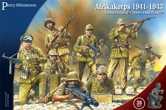 Perry Miniatures GWW 1 figurines Afrikakorps plastique 38 pièces