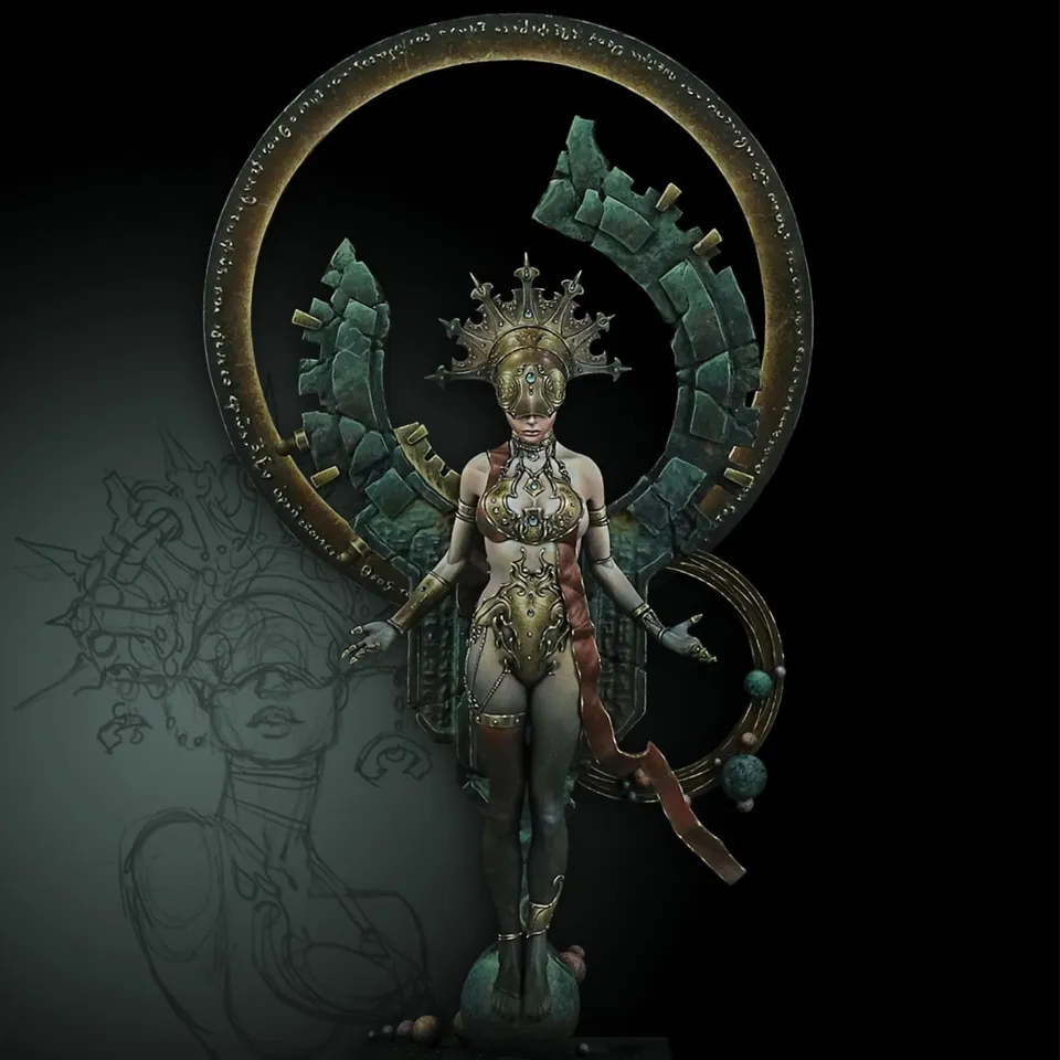 Art Girona Miniatures Genesis figurine 54 mm kit métal
