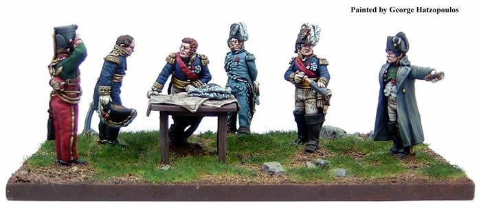 Perry FN1 Napoléon et état-major figurines 28mm partie 1