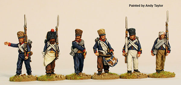 Perry Napoleonic NCR 13 commandement saxon Espagne figurines