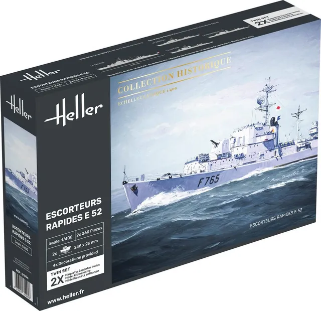 Heller Historical Collection Escorteurs Rapides E52 maquette bateau 1/400