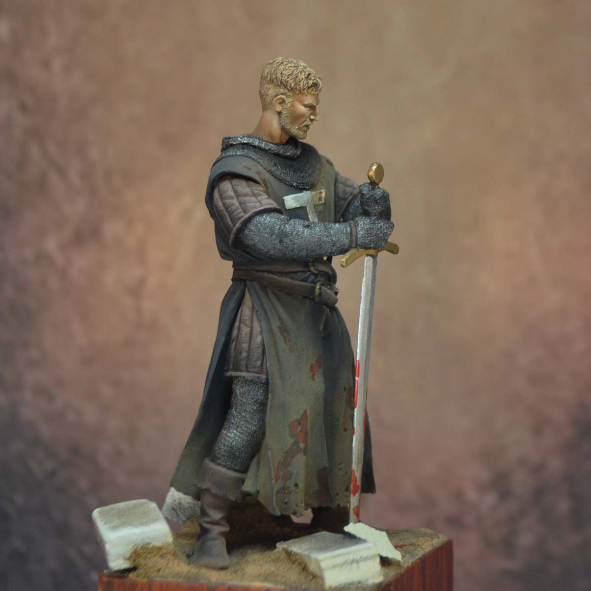 ART GIRONA 70mm Hospitaller Knight figurine XIIe siècle
