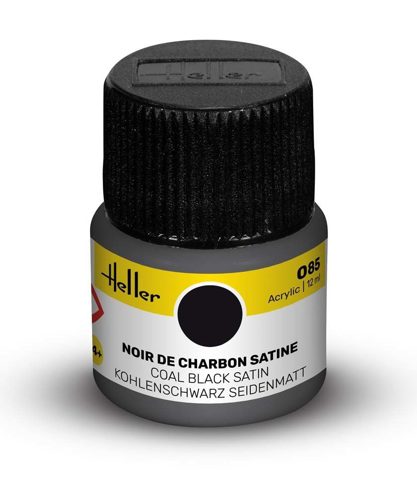 Heller Historical Collection peinture Acrylic 085 noir charbon