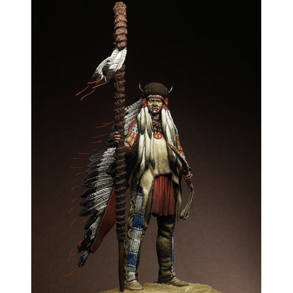 Art Girona Miniatures Medicine Man buste indien à peindre