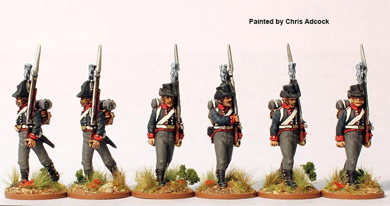 Perry Miniatures NCR49 Oldenburg fusiliers figurines métal marche