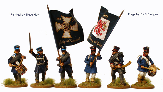 Perry Napoleonic PN42 Landwehr figurines commandement