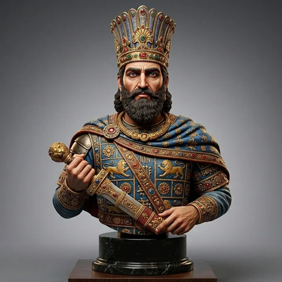 Art Girona Busts Cyrus II le Grand buste Perse antique