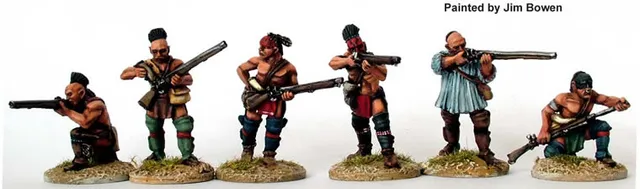Perry Miniatures AW31 Guerriers en tirailleurs fusils figurines