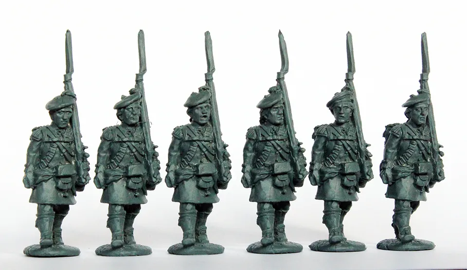 Perry AW7 figurines Highlanders infanterie légère épaule