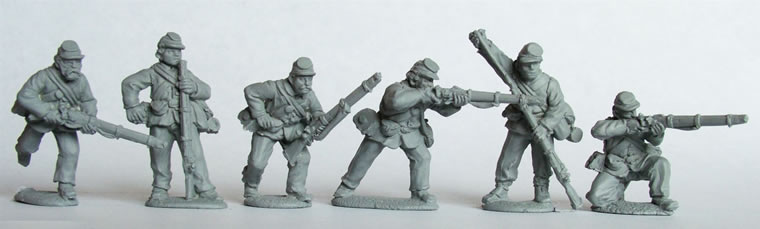 Perry ACW29 figurines infanterie Union tirailleurs sack coats