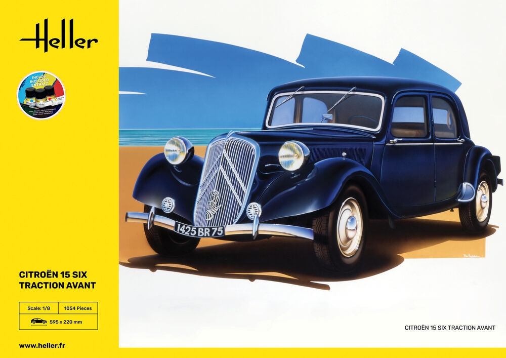 Heller Starter Kit Citroën 15 Six 1/8 maquette voiture coffret