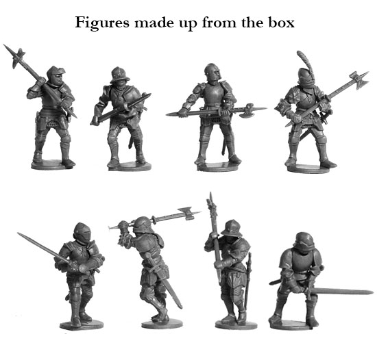 Perry Miniatures War of Roses D47 lot Armoured Array plastique