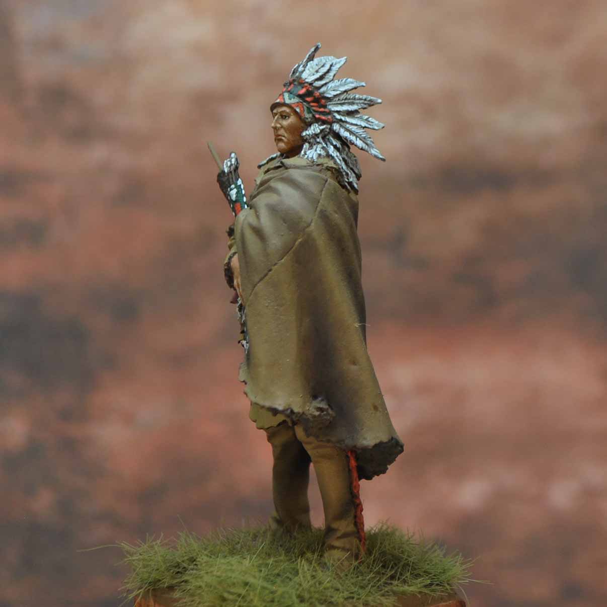 Art Girona International Serie Crow Indian 1850-1860 figurine 54 mm