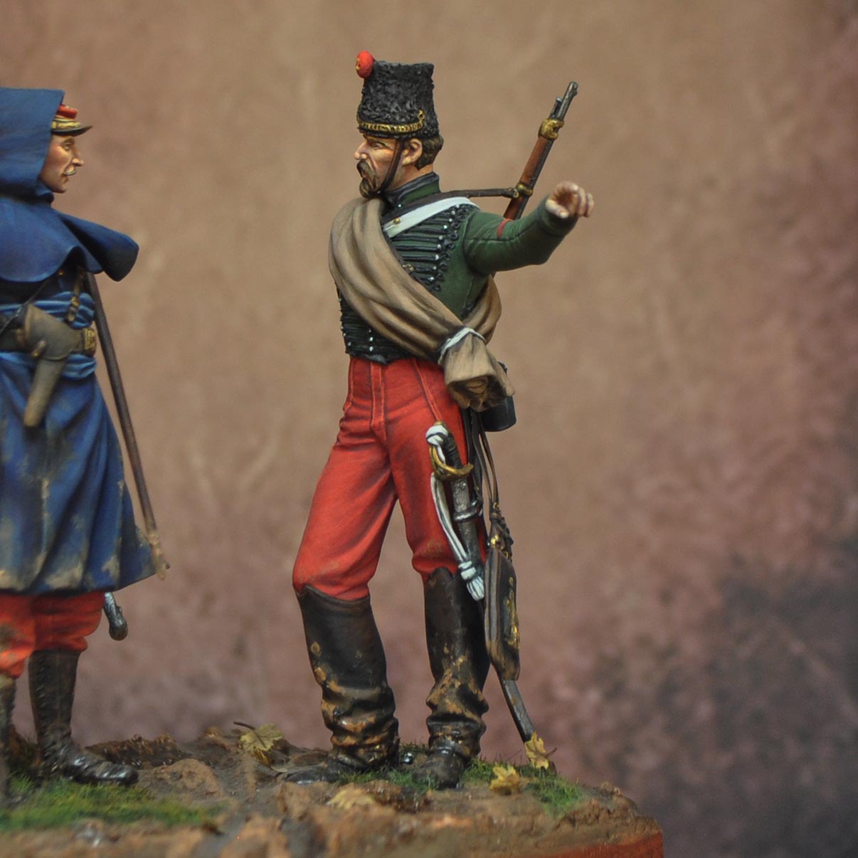 ART GIRONA 70mm Chasseur 2e régiment 1870 figurine France