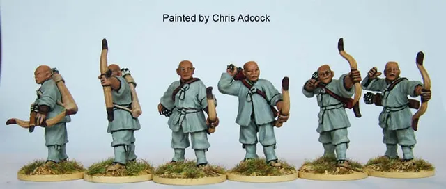Perry Miniatures Korean KOR9 figurines moines arcs 1592