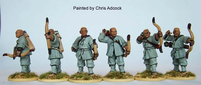 Perry Miniatures Korean KOR9 figurines moines arcs 1592