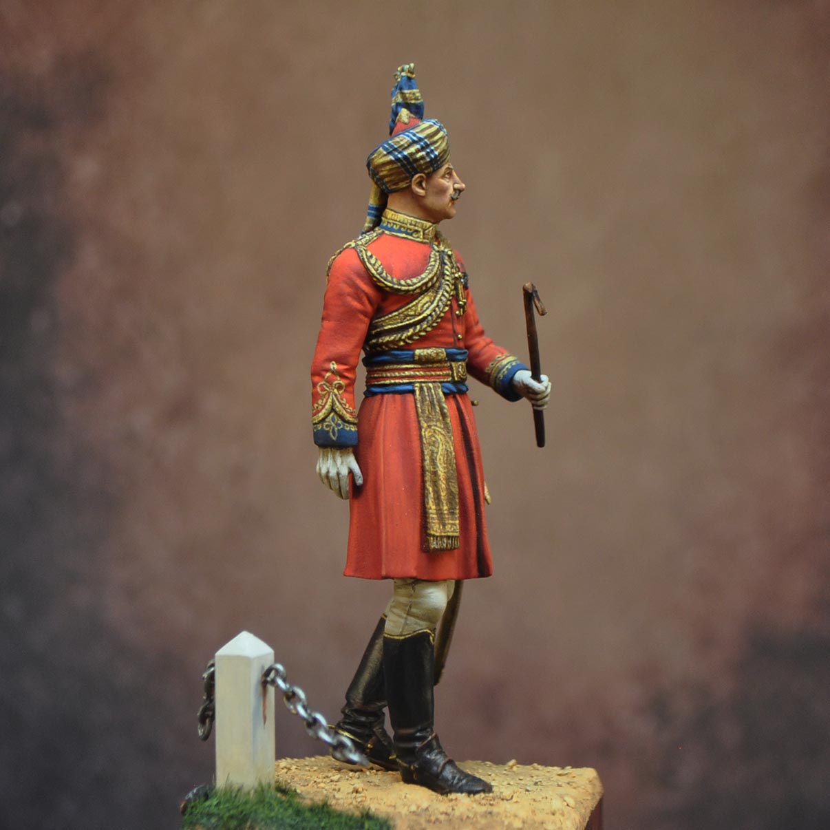 Art Girona 70mm Aide-de-camp Vice-roi 1938 figurine à peindre