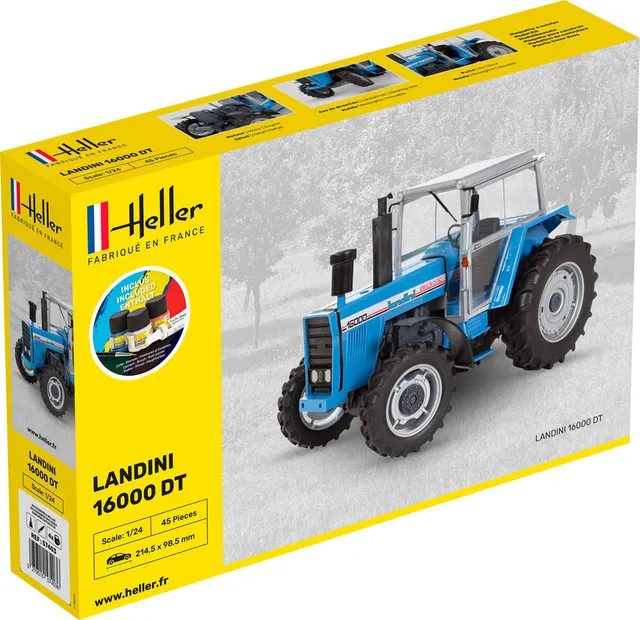 Heller Starter Kit Tracteur Landini 16000 DT 1/24 complet