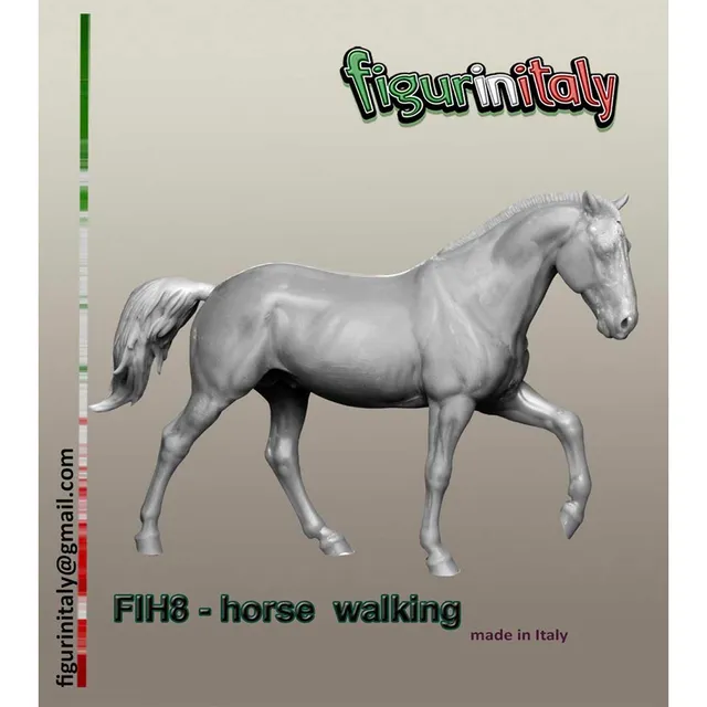 Art Girona Bases Horse Walking cheval maquette au pas 54mm