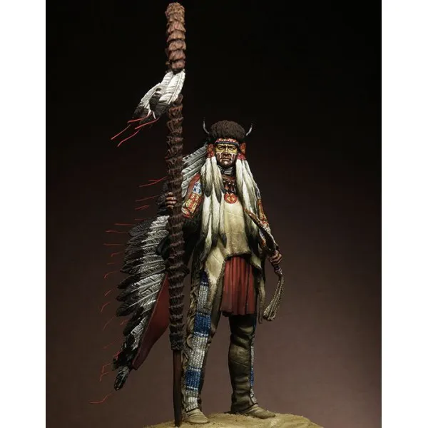 Art Girona Miniatures Medicine Man buste indien à peindre