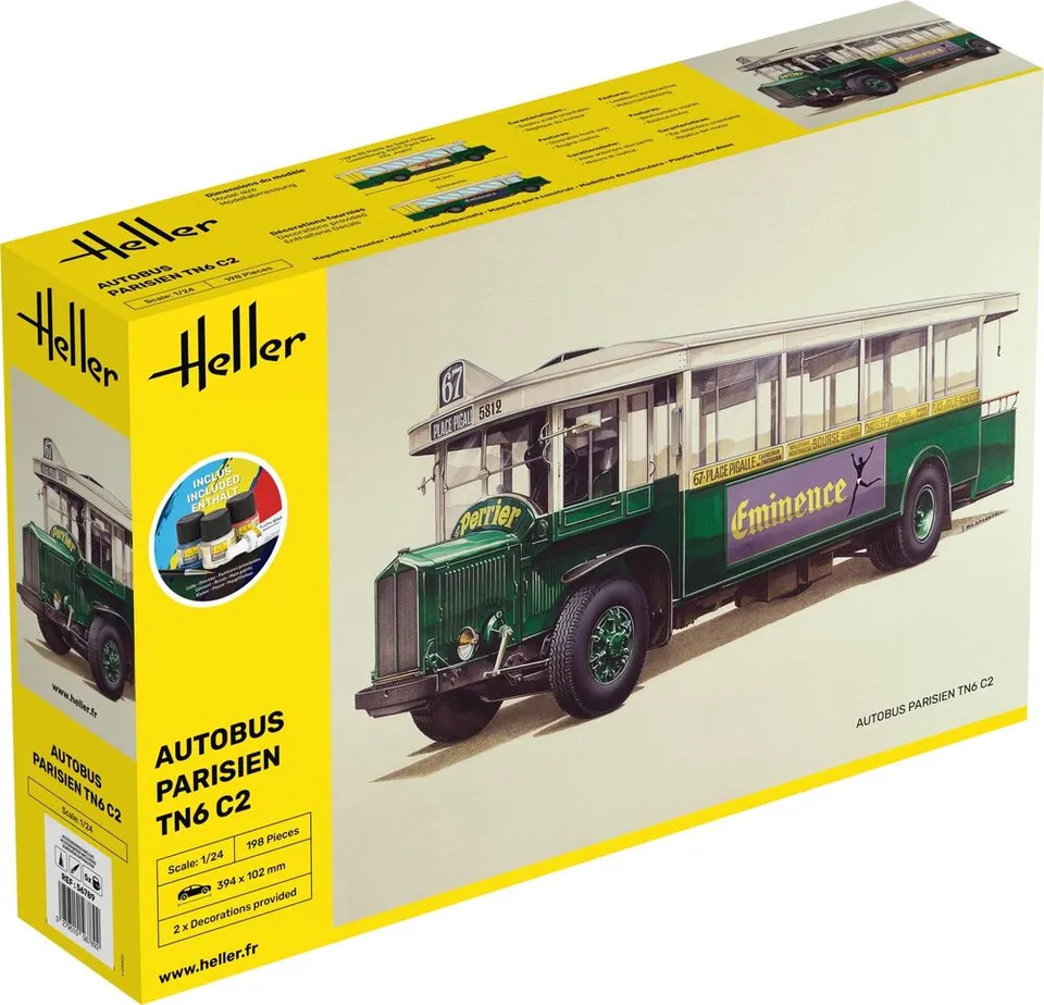 Heller Starter Kit Autobus TN6 C2 1/24 Maquette Bus