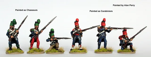 Perry Miniatures Revolutionary French REVF 20 figurines chasseurs
