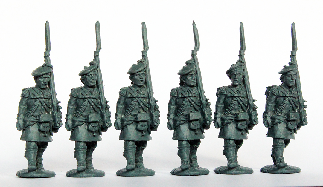 Perry AW7 figurines Highlanders infanterie légère épaule