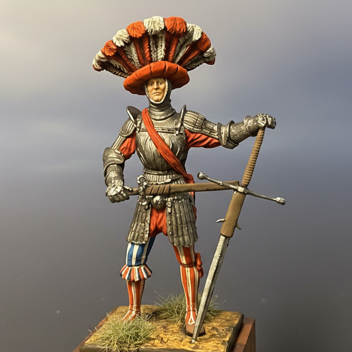 ART GIRONA General Serie Lansquenet Pavie 1525 figurine