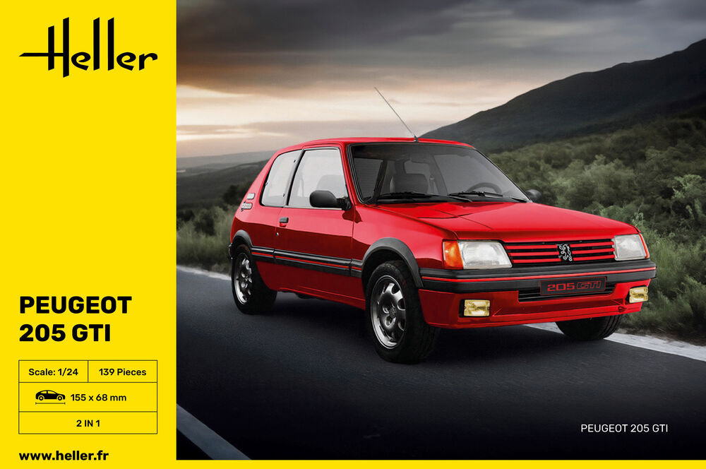 Heller Peugeot 205 GTI 1/24 maquette voiture France