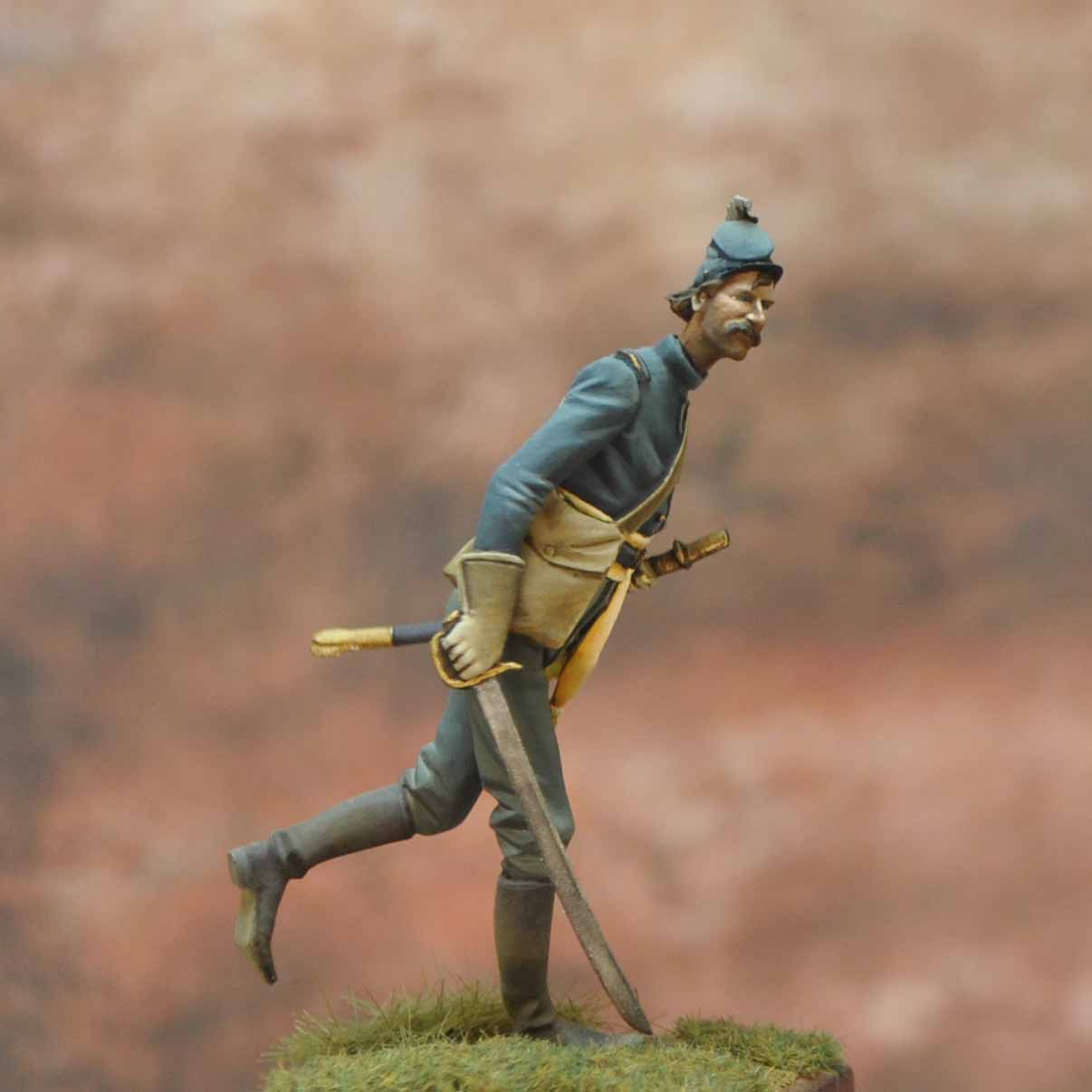 ART GIRONA International Confederate Officer figurine 1865
