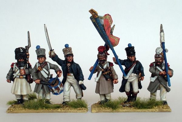 Perry Napoleonic FN99 infanterie capote figurines commandement