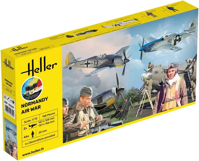 Heller Starter Kit Normandy Airwar maquette avion 1/72 complet