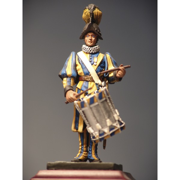 Art Girona Swiss Guard Drummer figurine 54 mm tambour à peindre