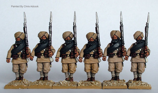 Perry Miniatures SB69 Infanterie sikh figurines marche