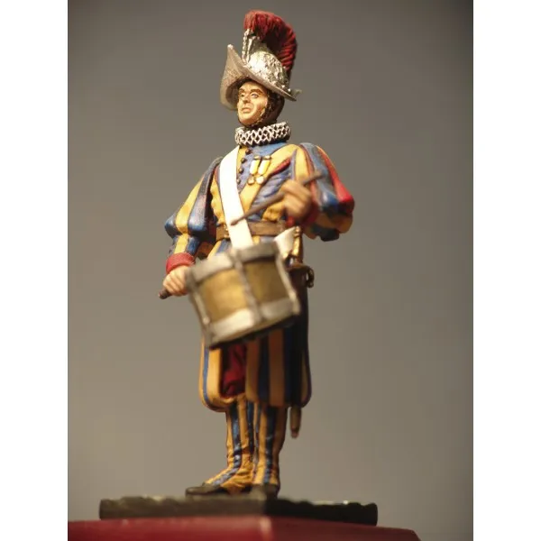 Art Girona Swiss Guard Serie Little Drum figurine métal
