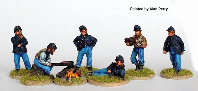 Perry Miniatures American Civil War ACW68 Union camp set figurines