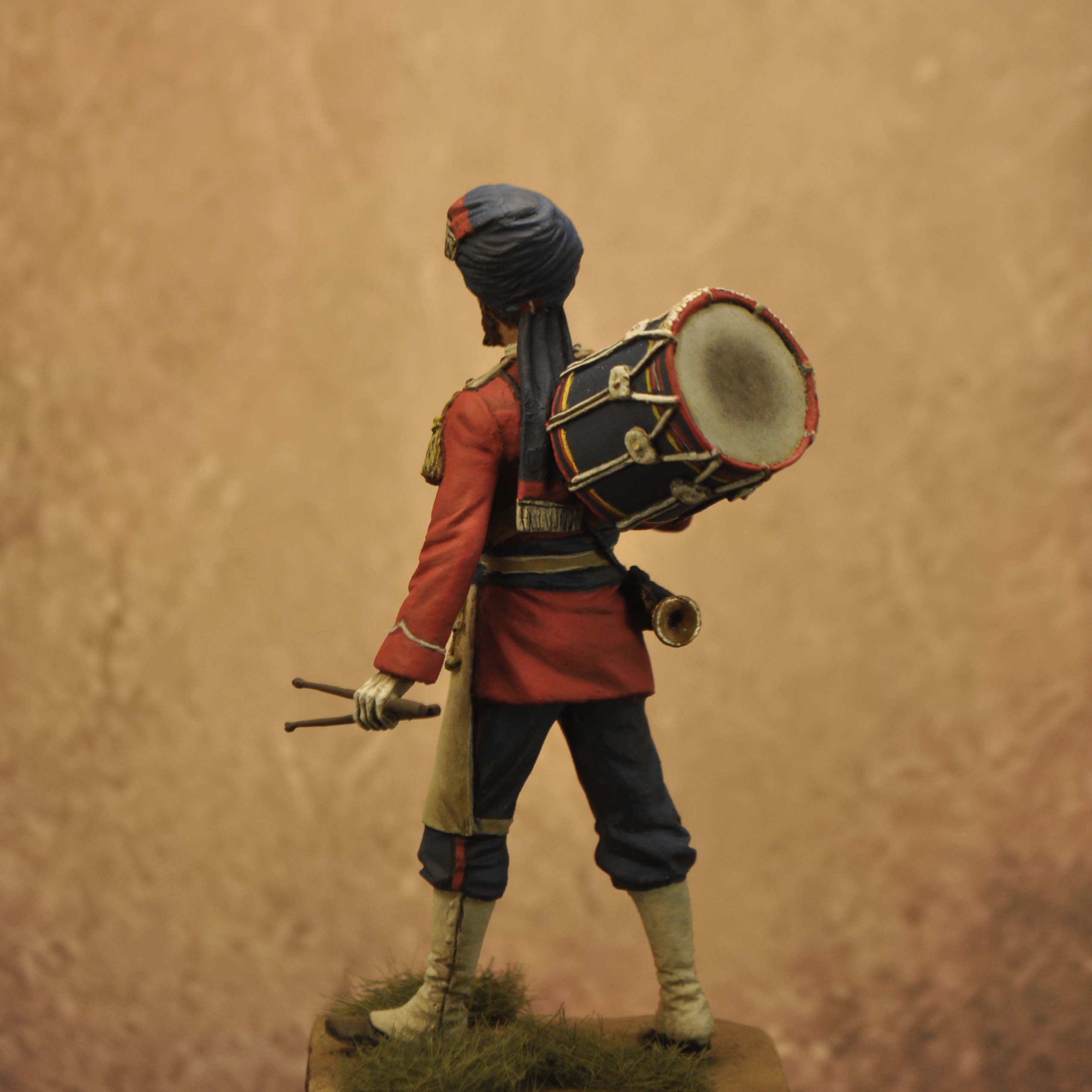 Art Girona 70mm 30th Punjabis Drummer 1928 figurine à peindre