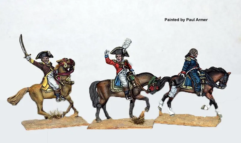 Perry Napoleonic FE 23 colonels montés figurines métal à peindre