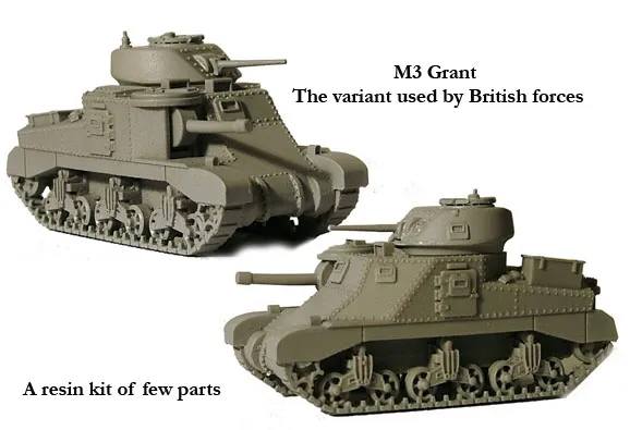 Perry Miniatures BM4 M3 Grant char résine 1/56