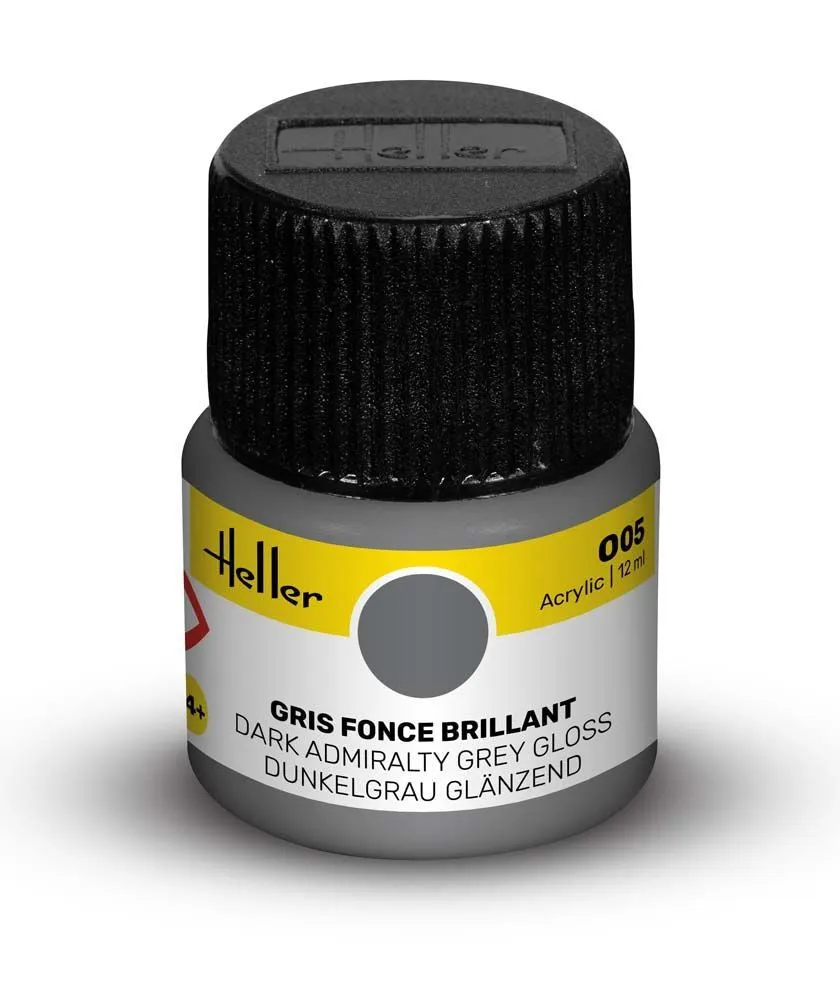 Heller Historical Collection Peinture Acrylique 005 peinture gris foncé