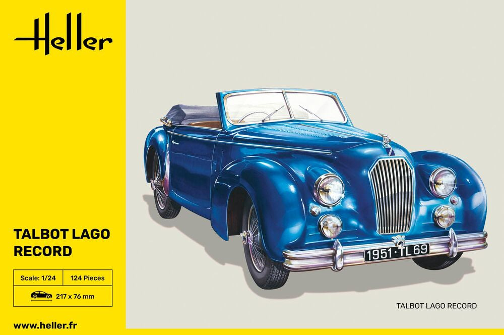 Heller Historical Collection Talbot Lago Record 1/24 maquette voiture plastique