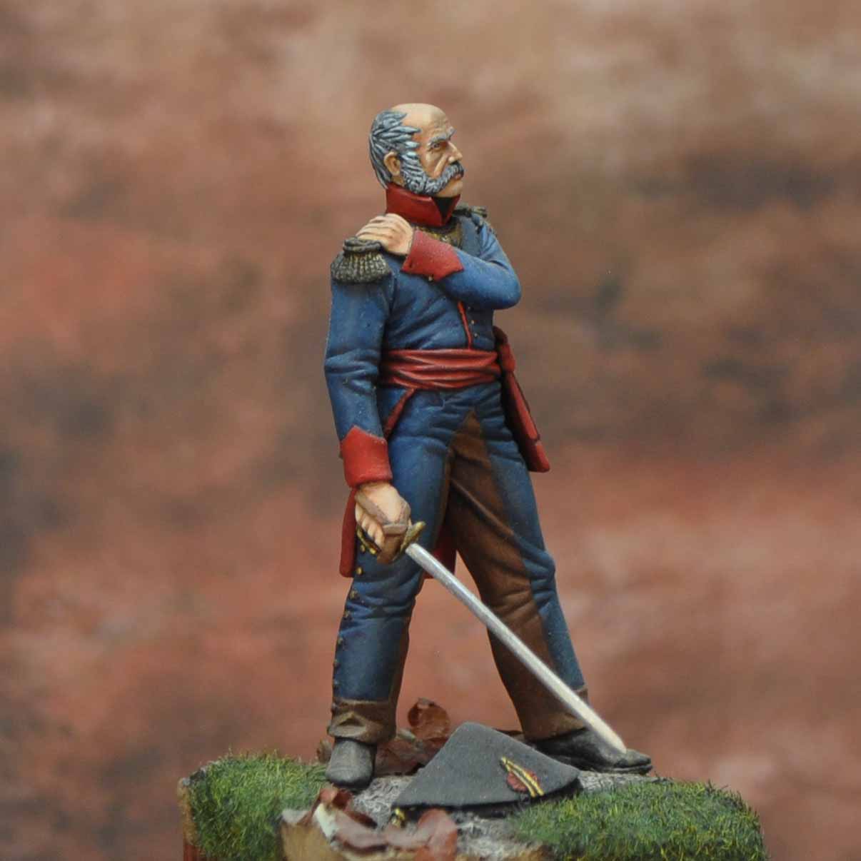 ART GIRONA Napoleonic Capitán Infantería 1811 figurine Espagne